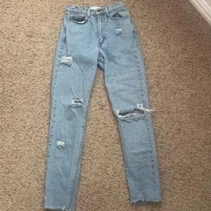 American Apparel high waisted Mom jeans